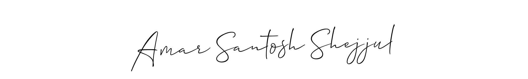 You should practise on your own different ways (Allison_Script) to write your name (Amar Santosh Shejjul) in signature. don't let someone else do it for you. Amar Santosh Shejjul signature style 2 images and pictures png