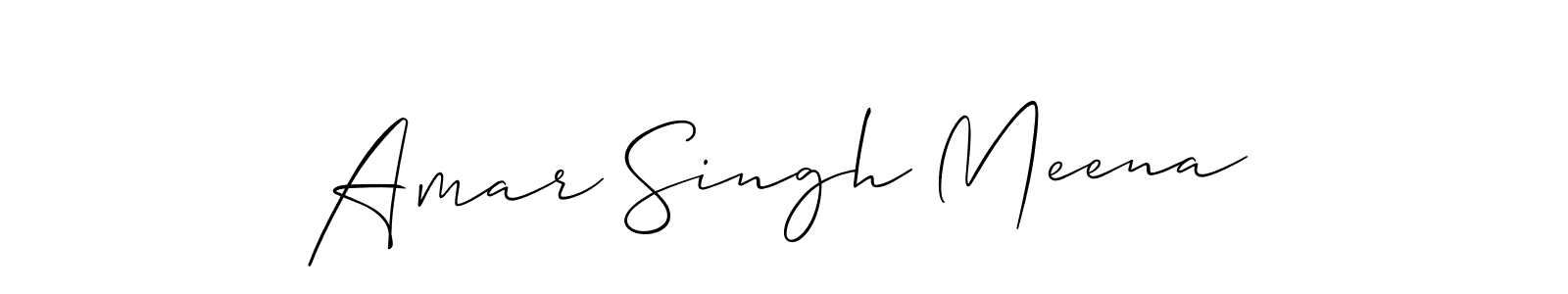 The best way (Allison_Script) to make a short signature is to pick only two or three words in your name. The name Amar Singh Meena include a total of six letters. For converting this name. Amar Singh Meena signature style 2 images and pictures png