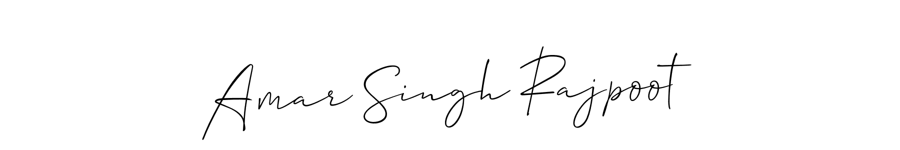 How to make Amar Singh Rajpoot name signature. Use Allison_Script style for creating short signs online. This is the latest handwritten sign. Amar Singh Rajpoot signature style 2 images and pictures png