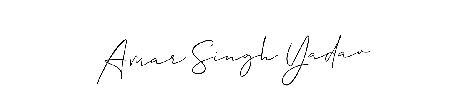 You should practise on your own different ways (Allison_Script) to write your name (Amar Singh Yadav) in signature. don't let someone else do it for you. Amar Singh Yadav signature style 2 images and pictures png