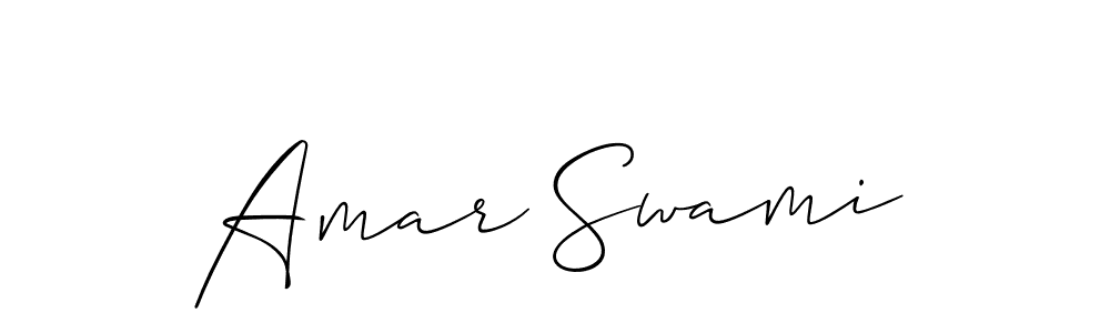 Make a beautiful signature design for name Amar Swami. With this signature (Allison_Script) style, you can create a handwritten signature for free. Amar Swami signature style 2 images and pictures png