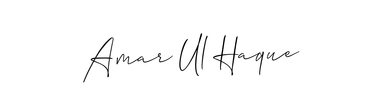 if you are searching for the best signature style for your name Amar Ul Haque. so please give up your signature search. here we have designed multiple signature styles  using Allison_Script. Amar Ul Haque signature style 2 images and pictures png