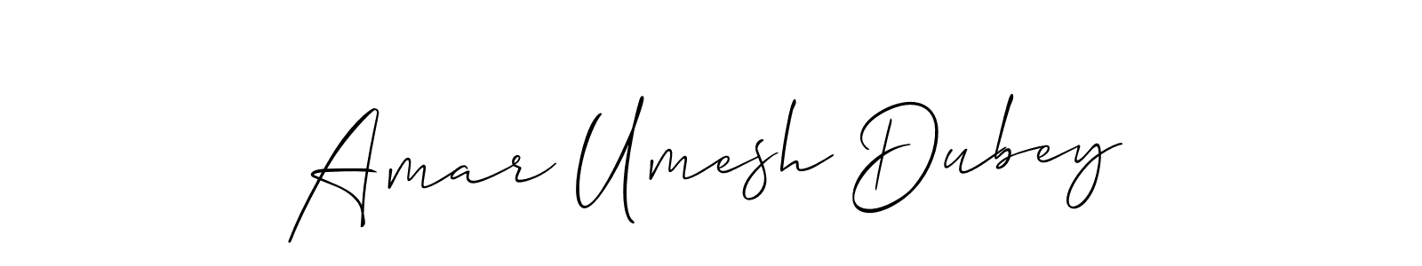 Make a beautiful signature design for name Amar Umesh Dubey. With this signature (Allison_Script) style, you can create a handwritten signature for free. Amar Umesh Dubey signature style 2 images and pictures png