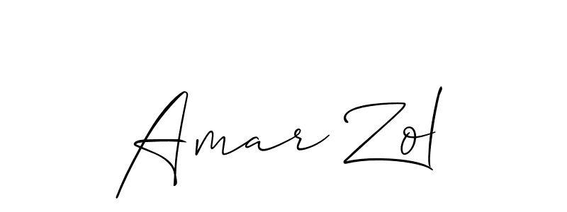 Best and Professional Signature Style for Amar Zol. Allison_Script Best Signature Style Collection. Amar Zol signature style 2 images and pictures png