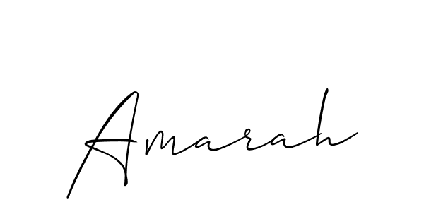 The best way (Allison_Script) to make a short signature is to pick only two or three words in your name. The name Amarah include a total of six letters. For converting this name. Amarah signature style 2 images and pictures png