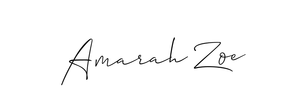 How to Draw Amarah Zoe signature style? Allison_Script is a latest design signature styles for name Amarah Zoe. Amarah Zoe signature style 2 images and pictures png