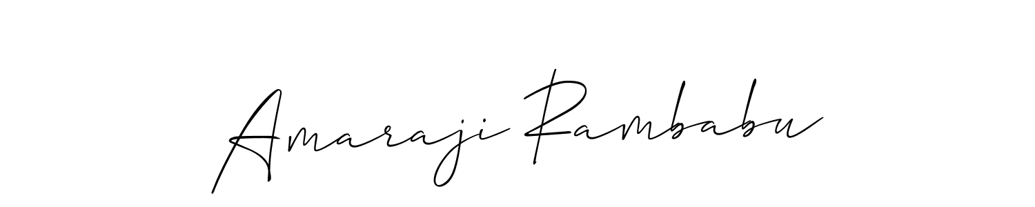 Amaraji Rambabu stylish signature style. Best Handwritten Sign (Allison_Script) for my name. Handwritten Signature Collection Ideas for my name Amaraji Rambabu. Amaraji Rambabu signature style 2 images and pictures png