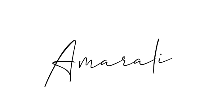 You should practise on your own different ways (Allison_Script) to write your name (Amarali) in signature. don't let someone else do it for you. Amarali signature style 2 images and pictures png