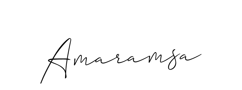 It looks lik you need a new signature style for name Amaramsa. Design unique handwritten (Allison_Script) signature with our free signature maker in just a few clicks. Amaramsa signature style 2 images and pictures png