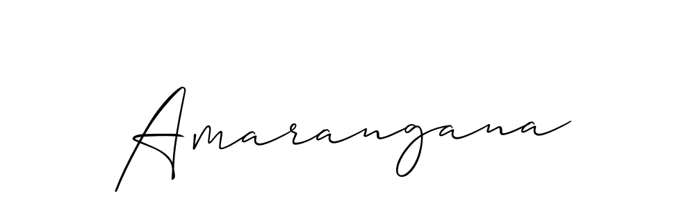 Also we have Amarangana name is the best signature style. Create professional handwritten signature collection using Allison_Script autograph style. Amarangana signature style 2 images and pictures png