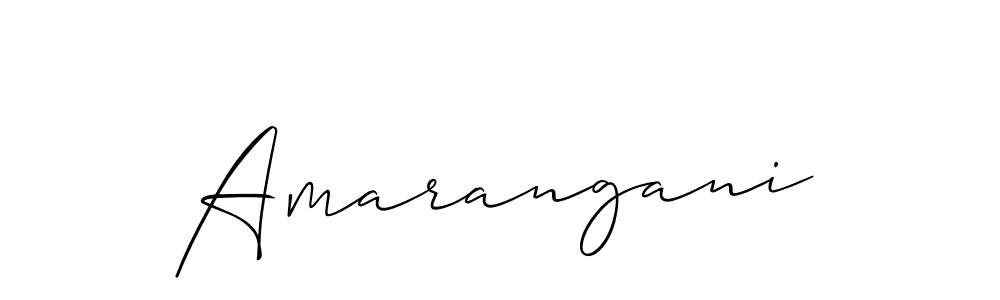 How to Draw Amarangani signature style? Allison_Script is a latest design signature styles for name Amarangani. Amarangani signature style 2 images and pictures png