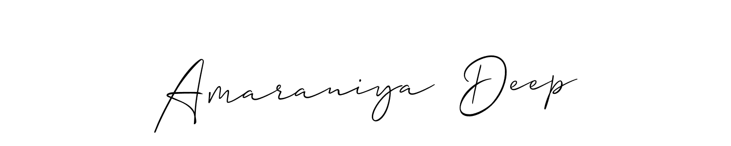 How to make Amaraniya  Deep name signature. Use Allison_Script style for creating short signs online. This is the latest handwritten sign. Amaraniya  Deep signature style 2 images and pictures png
