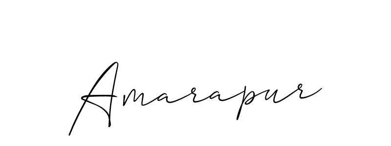 You should practise on your own different ways (Allison_Script) to write your name (Amarapur) in signature. don't let someone else do it for you. Amarapur signature style 2 images and pictures png