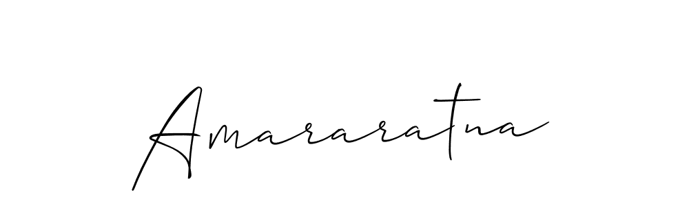 How to make Amararatna signature? Allison_Script is a professional autograph style. Create handwritten signature for Amararatna name. Amararatna signature style 2 images and pictures png