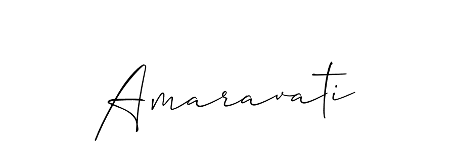 How to make Amaravati signature? Allison_Script is a professional autograph style. Create handwritten signature for Amaravati name. Amaravati signature style 2 images and pictures png