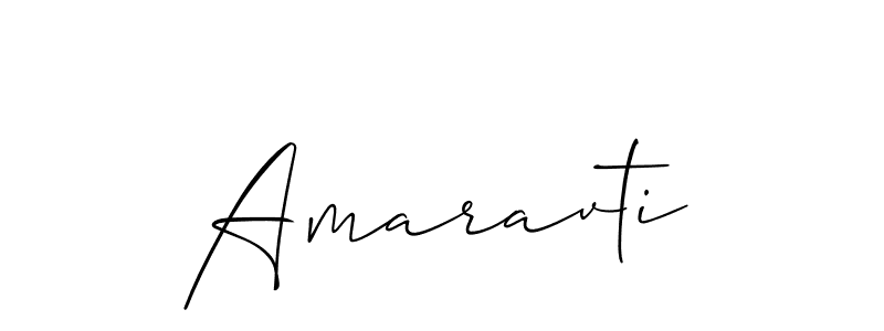 You should practise on your own different ways (Allison_Script) to write your name (Amaravti) in signature. don't let someone else do it for you. Amaravti signature style 2 images and pictures png