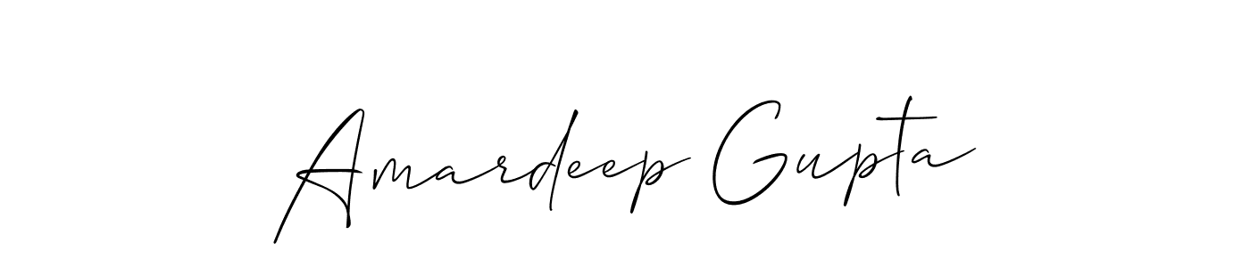 Allison_Script is a professional signature style that is perfect for those who want to add a touch of class to their signature. It is also a great choice for those who want to make their signature more unique. Get Amardeep Gupta name to fancy signature for free. Amardeep Gupta signature style 2 images and pictures png