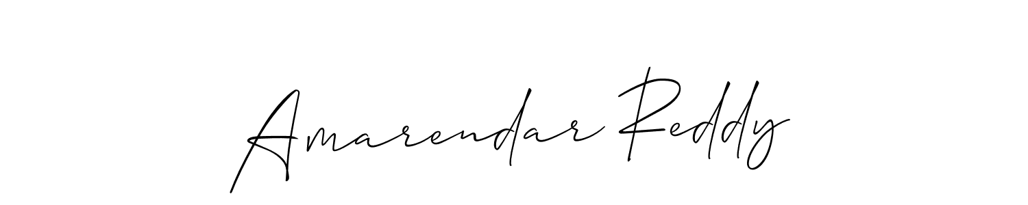 Use a signature maker to create a handwritten signature online. With this signature software, you can design (Allison_Script) your own signature for name Amarendar Reddy. Amarendar Reddy signature style 2 images and pictures png