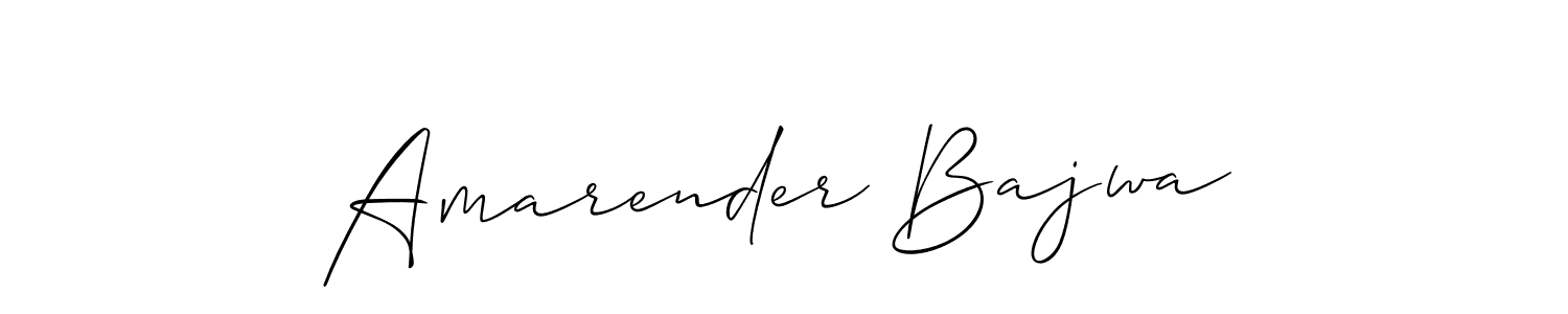 You can use this online signature creator to create a handwritten signature for the name Amarender Bajwa. This is the best online autograph maker. Amarender Bajwa signature style 2 images and pictures png