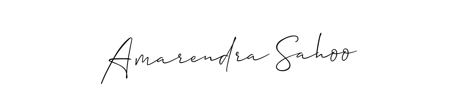 Make a beautiful signature design for name Amarendra Sahoo. With this signature (Allison_Script) style, you can create a handwritten signature for free. Amarendra Sahoo signature style 2 images and pictures png