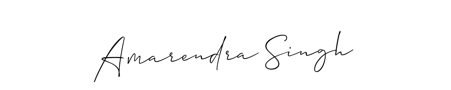 How to make Amarendra Singh signature? Allison_Script is a professional autograph style. Create handwritten signature for Amarendra Singh name. Amarendra Singh signature style 2 images and pictures png