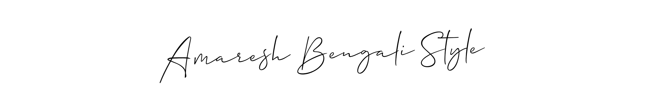 Allison_Script is a professional signature style that is perfect for those who want to add a touch of class to their signature. It is also a great choice for those who want to make their signature more unique. Get Amaresh Bengali Style name to fancy signature for free. Amaresh Bengali Style signature style 2 images and pictures png