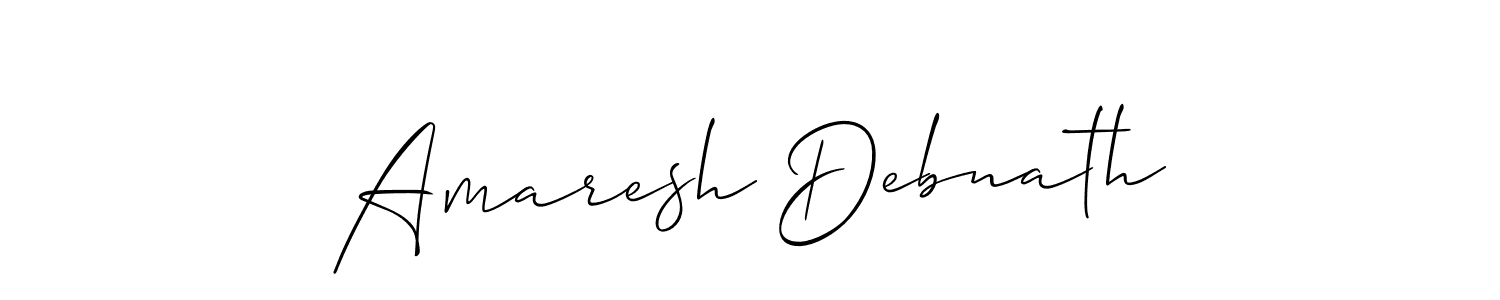 Amaresh Debnath stylish signature style. Best Handwritten Sign (Allison_Script) for my name. Handwritten Signature Collection Ideas for my name Amaresh Debnath. Amaresh Debnath signature style 2 images and pictures png