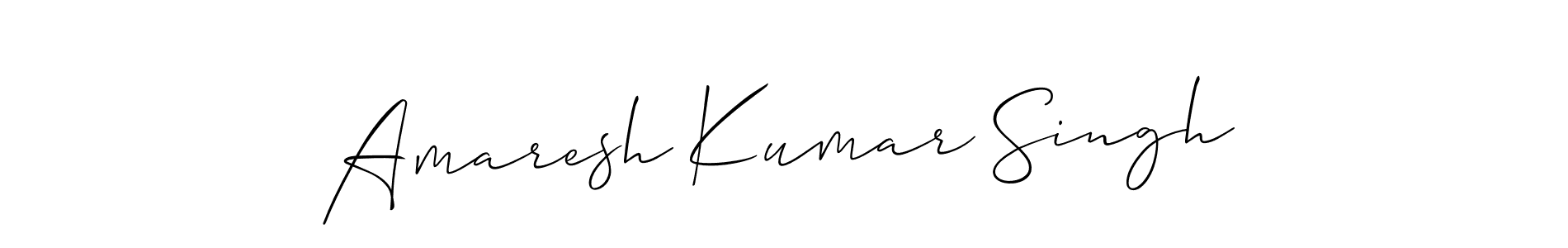 Create a beautiful signature design for name Amaresh Kumar Singh. With this signature (Allison_Script) fonts, you can make a handwritten signature for free. Amaresh Kumar Singh signature style 2 images and pictures png