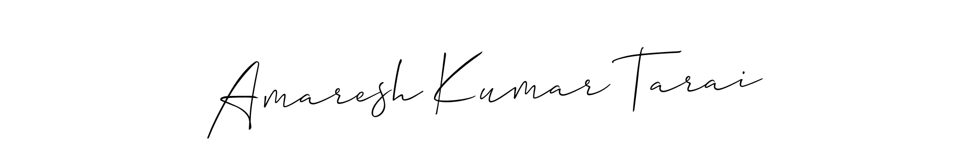 How to Draw Amaresh Kumar Tarai signature style? Allison_Script is a latest design signature styles for name Amaresh Kumar Tarai. Amaresh Kumar Tarai signature style 2 images and pictures png