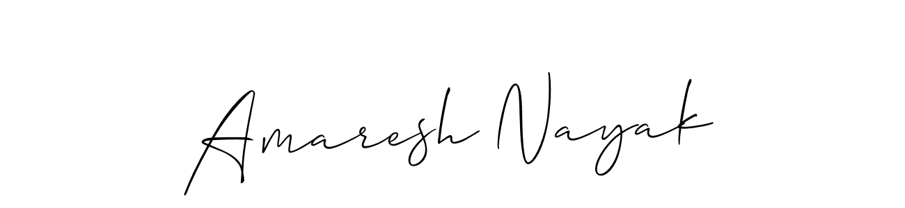 How to make Amaresh Nayak signature? Allison_Script is a professional autograph style. Create handwritten signature for Amaresh Nayak name. Amaresh Nayak signature style 2 images and pictures png