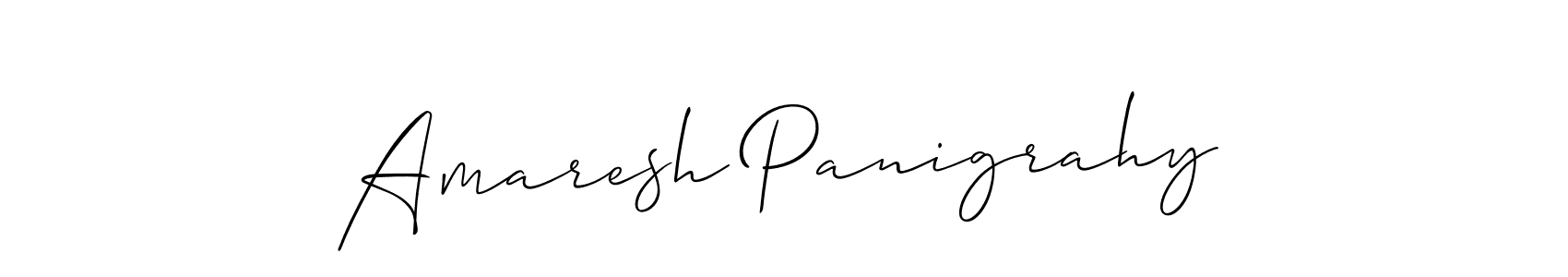 Make a beautiful signature design for name Amaresh Panigrahy. With this signature (Allison_Script) style, you can create a handwritten signature for free. Amaresh Panigrahy signature style 2 images and pictures png