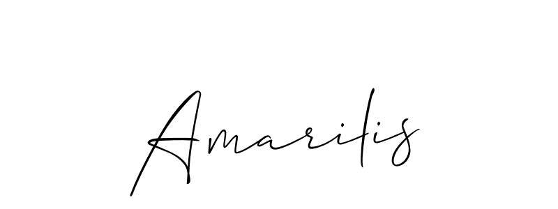 Amarilis stylish signature style. Best Handwritten Sign (Allison_Script) for my name. Handwritten Signature Collection Ideas for my name Amarilis. Amarilis signature style 2 images and pictures png