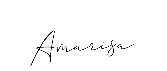 How to make Amarisa name signature. Use Allison_Script style for creating short signs online. This is the latest handwritten sign. Amarisa signature style 2 images and pictures png