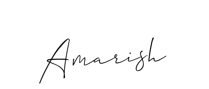 Similarly Allison_Script is the best handwritten signature design. Signature creator online .You can use it as an online autograph creator for name Amarish. Amarish signature style 2 images and pictures png