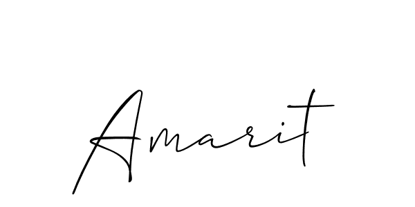Also You can easily find your signature by using the search form. We will create Amarit name handwritten signature images for you free of cost using Allison_Script sign style. Amarit signature style 2 images and pictures png