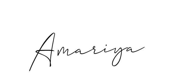 You should practise on your own different ways (Allison_Script) to write your name (Amariya) in signature. don't let someone else do it for you. Amariya signature style 2 images and pictures png