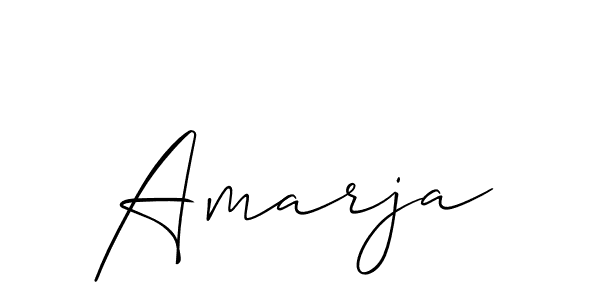 How to make Amarja name signature. Use Allison_Script style for creating short signs online. This is the latest handwritten sign. Amarja signature style 2 images and pictures png