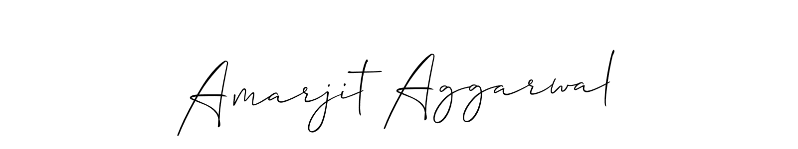 Design your own signature with our free online signature maker. With this signature software, you can create a handwritten (Allison_Script) signature for name Amarjit Aggarwal. Amarjit Aggarwal signature style 2 images and pictures png