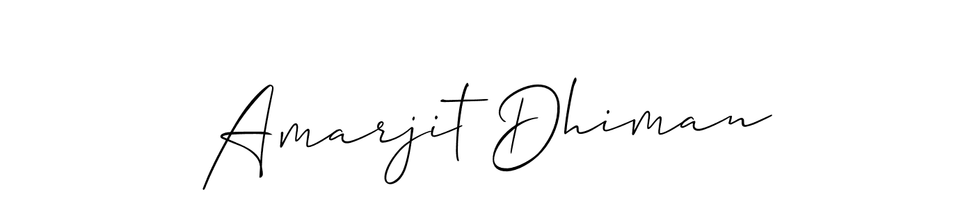 Amarjit Dhiman stylish signature style. Best Handwritten Sign (Allison_Script) for my name. Handwritten Signature Collection Ideas for my name Amarjit Dhiman. Amarjit Dhiman signature style 2 images and pictures png