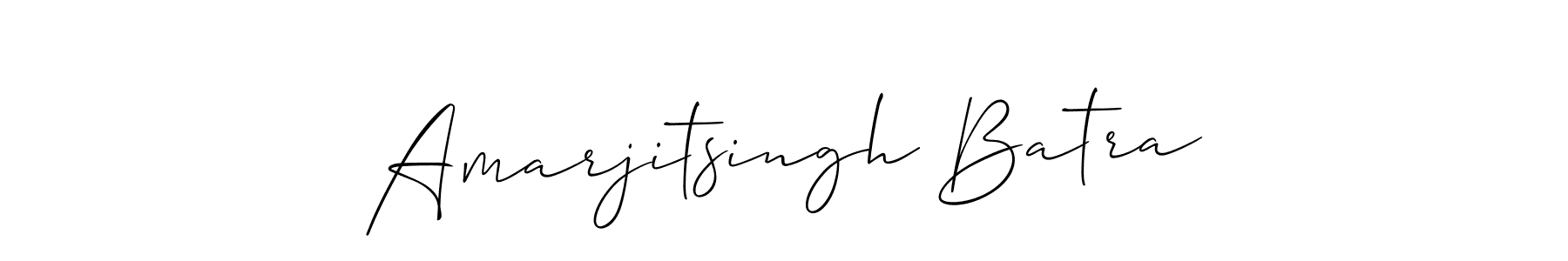 Make a short Amarjitsingh Batra signature style. Manage your documents anywhere anytime using Allison_Script. Create and add eSignatures, submit forms, share and send files easily. Amarjitsingh Batra signature style 2 images and pictures png