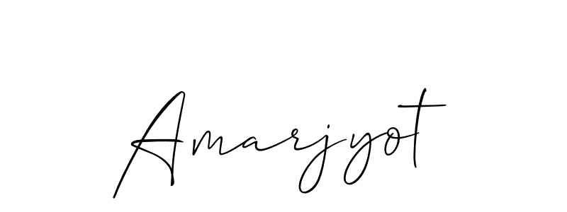 Also we have Amarjyot name is the best signature style. Create professional handwritten signature collection using Allison_Script autograph style. Amarjyot signature style 2 images and pictures png