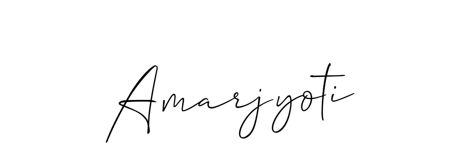Create a beautiful signature design for name Amarjyoti. With this signature (Allison_Script) fonts, you can make a handwritten signature for free. Amarjyoti signature style 2 images and pictures png