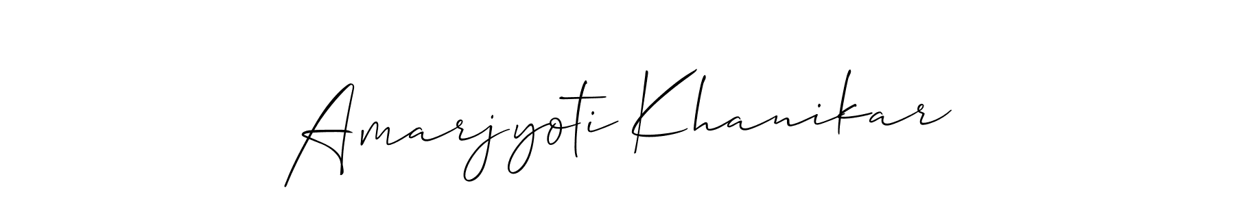 You should practise on your own different ways (Allison_Script) to write your name (Amarjyoti Khanikar) in signature. don't let someone else do it for you. Amarjyoti Khanikar signature style 2 images and pictures png