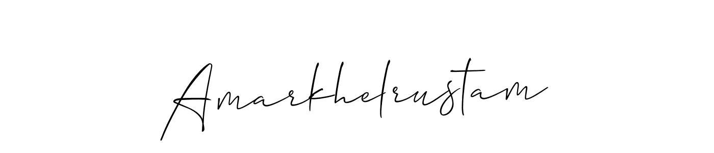 How to Draw Amarkhelrustam signature style? Allison_Script is a latest design signature styles for name Amarkhelrustam. Amarkhelrustam signature style 2 images and pictures png