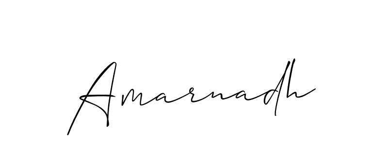 The best way (Allison_Script) to make a short signature is to pick only two or three words in your name. The name Amarnadh include a total of six letters. For converting this name. Amarnadh signature style 2 images and pictures png