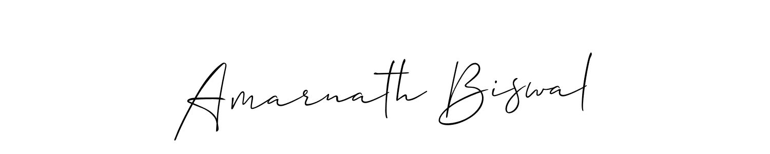 Use a signature maker to create a handwritten signature online. With this signature software, you can design (Allison_Script) your own signature for name Amarnath Biswal. Amarnath Biswal signature style 2 images and pictures png