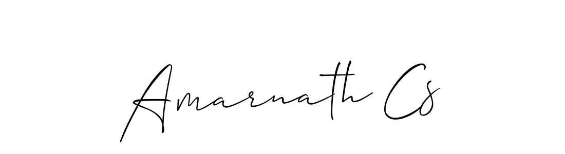 Also we have Amarnath Cs name is the best signature style. Create professional handwritten signature collection using Allison_Script autograph style. Amarnath Cs signature style 2 images and pictures png