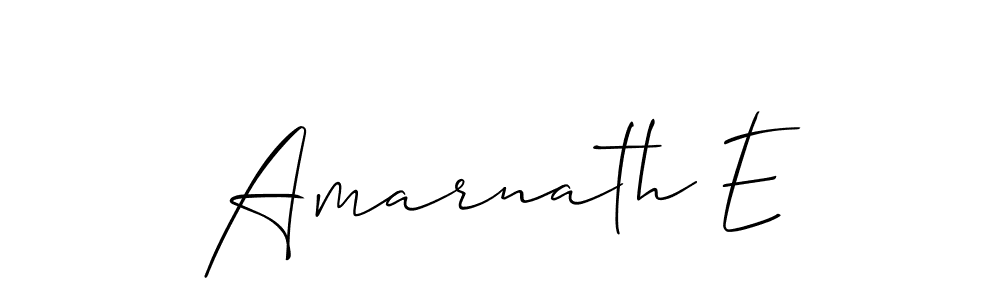 Design your own signature with our free online signature maker. With this signature software, you can create a handwritten (Allison_Script) signature for name Amarnath E. Amarnath E signature style 2 images and pictures png