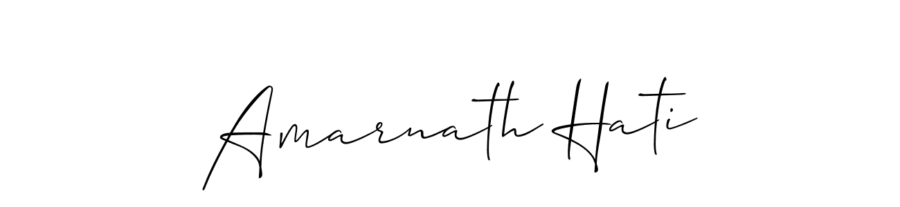 You should practise on your own different ways (Allison_Script) to write your name (Amarnath Hati) in signature. don't let someone else do it for you. Amarnath Hati signature style 2 images and pictures png