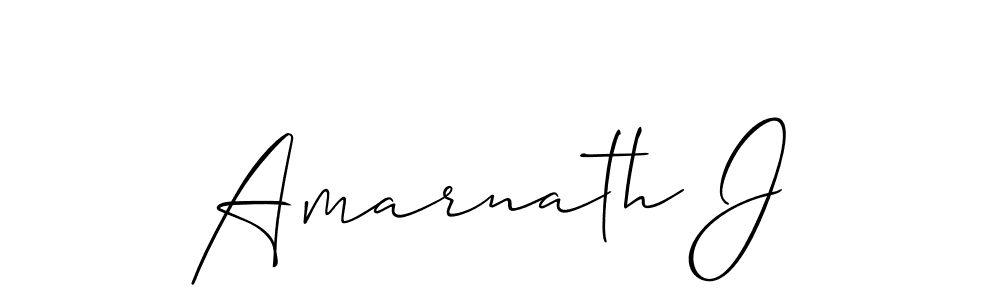 You should practise on your own different ways (Allison_Script) to write your name (Amarnath J) in signature. don't let someone else do it for you. Amarnath J signature style 2 images and pictures png